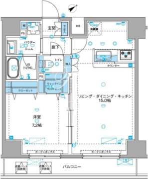 ジェノヴィア浅草3グリーンヴェール 502 間取り図