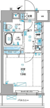 ジェノヴィア浅草3グリーンヴェール 604 間取り図