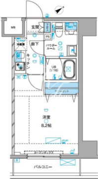 ジェノヴィア浅草3グリーンヴェール 605 間取り図