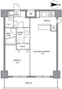 レジディア上落合 404 間取り図