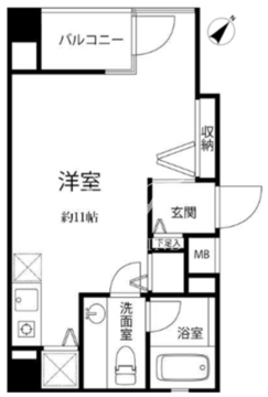 昭美人形町マンション 402 間取り図