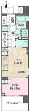 ザ・パークハウス上野池之端レジデンス 805 間取り図