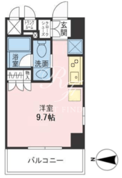 ザパームス両国 504 間取り図