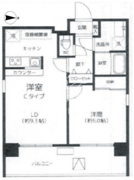 レピュア両国本所 701 間取り図