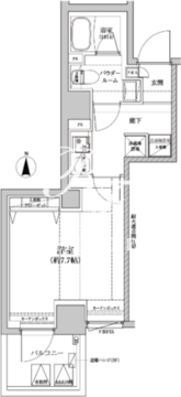 リルシアシティ森下 401 間取り図