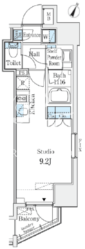 グラシア神保町 804 間取り図