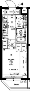アークマーク新宿下落合 201 間取り図