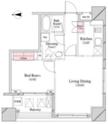 パークキューブ八丁堀 301 間取り図