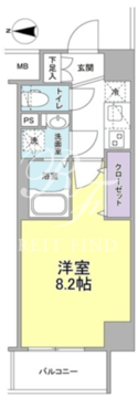 ウィルテラス深川住吉 201 間取り図