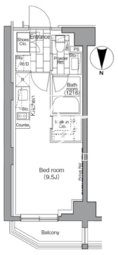 パークハビオ東陽町 607 間取り図