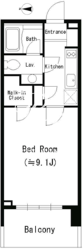 ＭＦＰＲコート蒲田 1002 間取り図