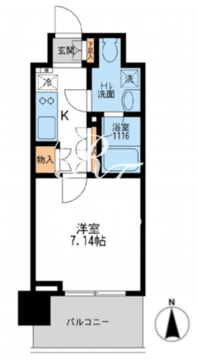 アーデン清澄白河 203 間取り図