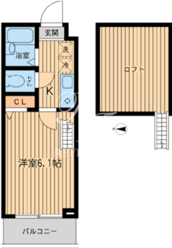 グランプレッソ河田町 604 間取り図