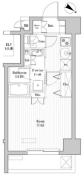 レジデンス北大塚 101 間取り図