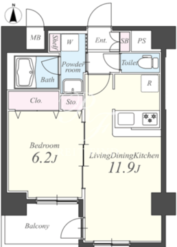 ドムス両国 501 間取り図