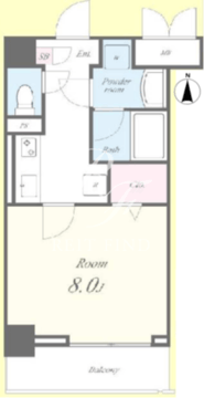 ディアウス両国 204 間取り図