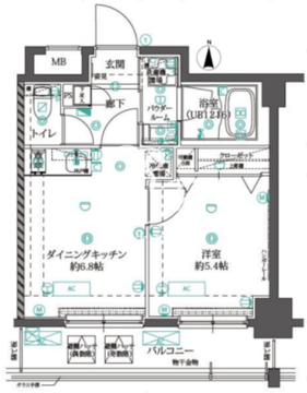 オルタナ錦糸町 402 間取り図