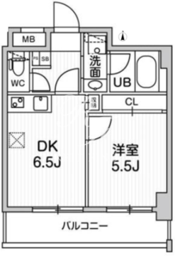 オルタナ錦糸町 602 間取り図