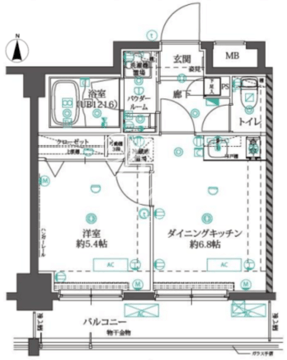 オルタナ錦糸町 203 間取り図