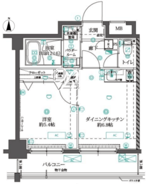 オルタナ錦糸町 603 間取り図