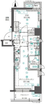 オルタナ錦糸町 404 間取り図
