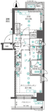オルタナ錦糸町 604 間取り図
