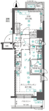 オルタナ錦糸町 704 間取り図