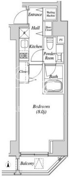 カーサスプレンディッド虎ノ門 603 間取り図