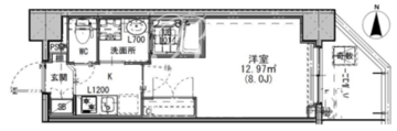 ラドゥセール蒲田 501 間取り図