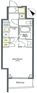 プライムメゾン大塚 1507 間取り図