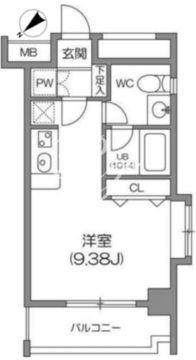 ルクレ森下レジデンス 1106 間取り図