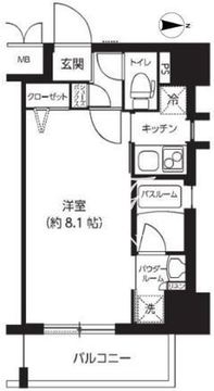 レクシード両国駅前 504 間取り図
