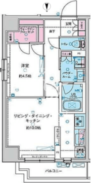 ジェノヴィア南千住4スカイガーデン 201 間取り図