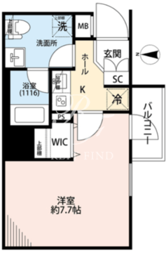 プレール・ドゥーク住吉駅前 403 間取り図