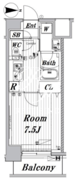 メイクスデザイン両国 S-502 間取り図
