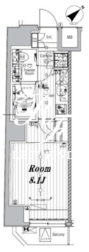 メイクスデザイン門前仲町グローブ 902 間取り図