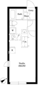パセオ四ツ谷 303 間取り図