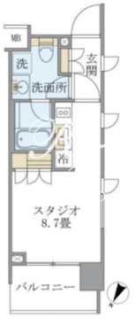 ラサンテ千駄木 1001 間取り図