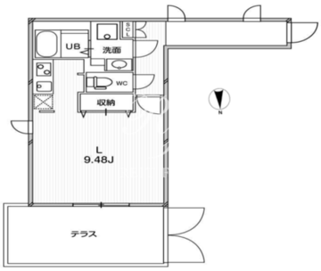 パセオ東新宿 104 間取り図