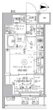 アルテシモクレルトルテ 307 間取り図