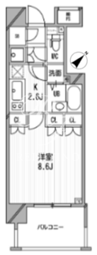 ライオンズシティ白金高輪 704 間取り図