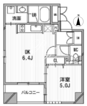 クリオ三田ラ・モード 901 間取り図