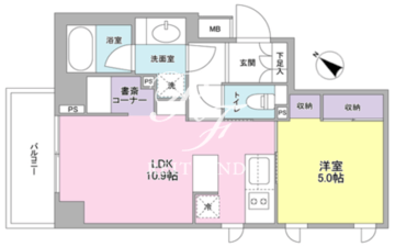 日本橋ミスモ 1102 間取り図