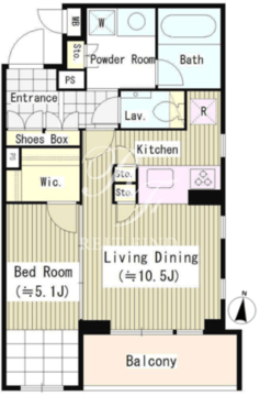 エル・セレーノ南麻布 201 間取り図