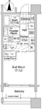 コンフォリア笹塚 503 間取り図