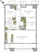 ザ・東京タワーズミッドタワー 2311 間取り図