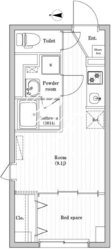 ハーモニーフラッツ住吉 302 間取り図