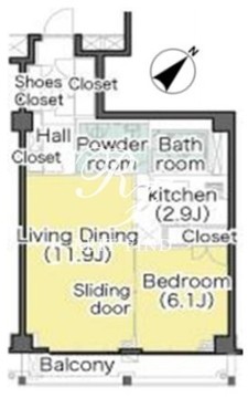 プライムアーバン松濤 202 間取り図
