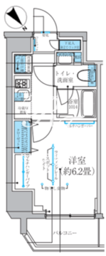 クレヴィアリグゼ南品川 1202 間取り図