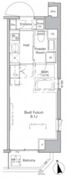 プラウドフラット浅草橋 603 間取り図